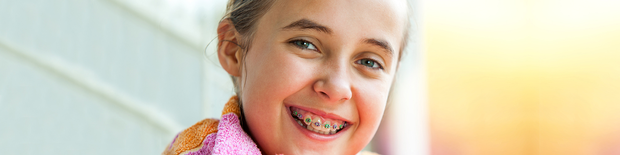 Young Girl Wearing Braces in Goldsboro, NC